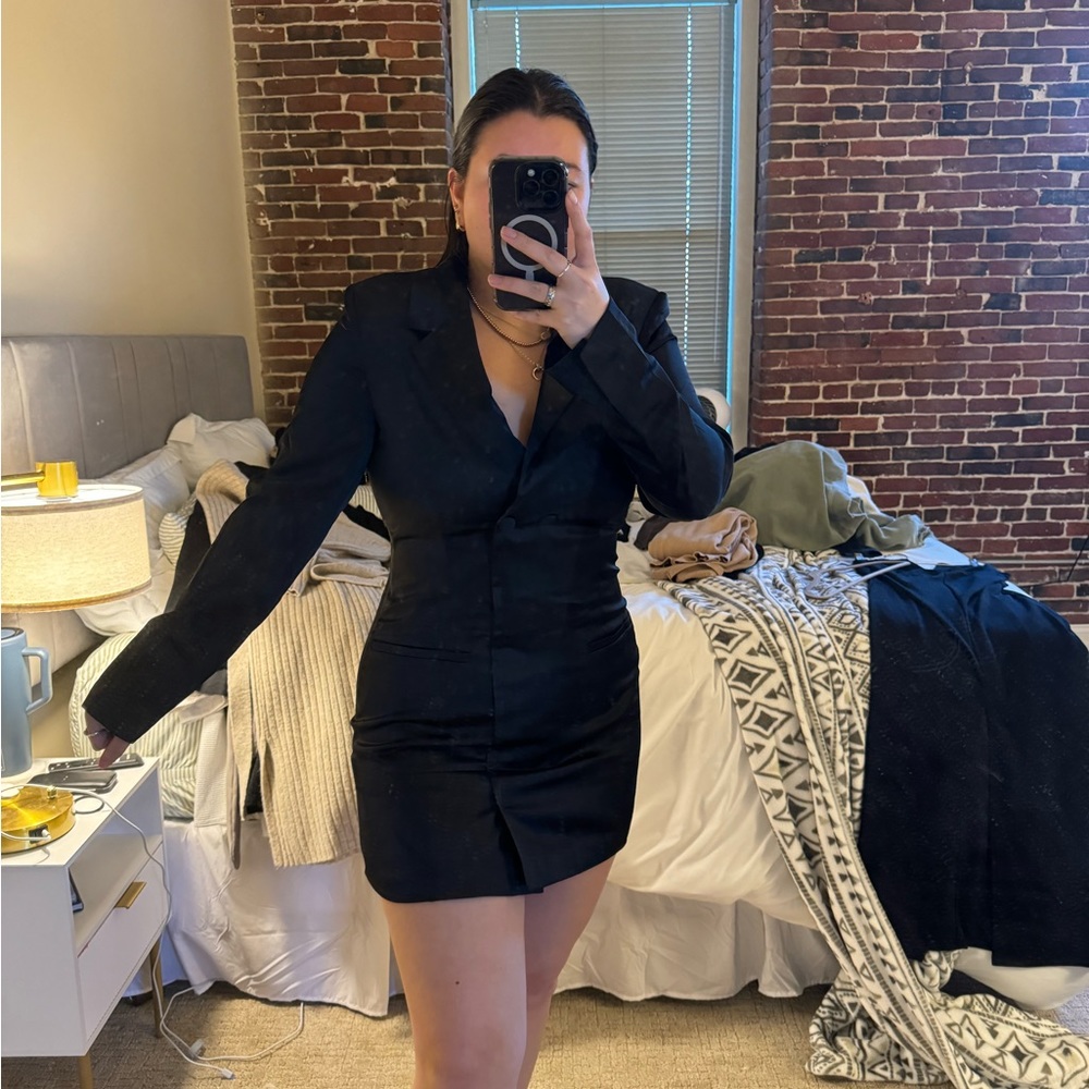 Abercrombie | Satin blazer mini dress